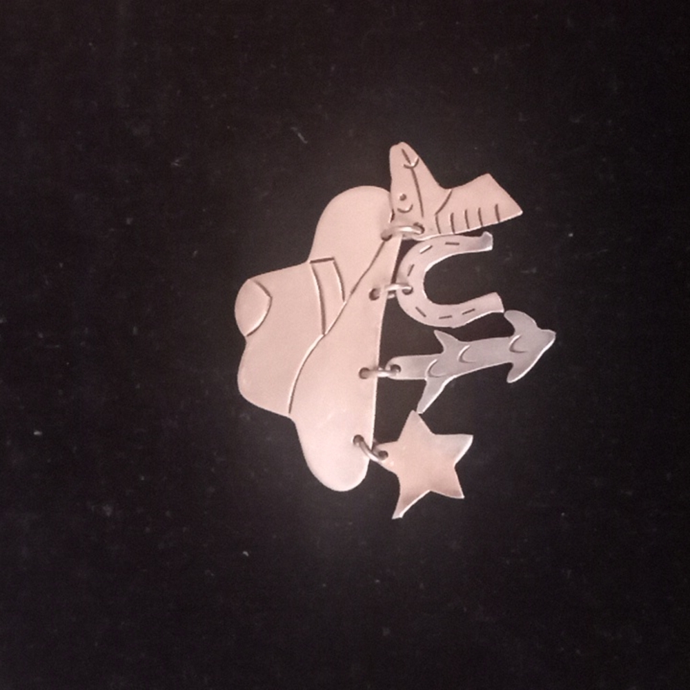 Brooch pin sterling marked